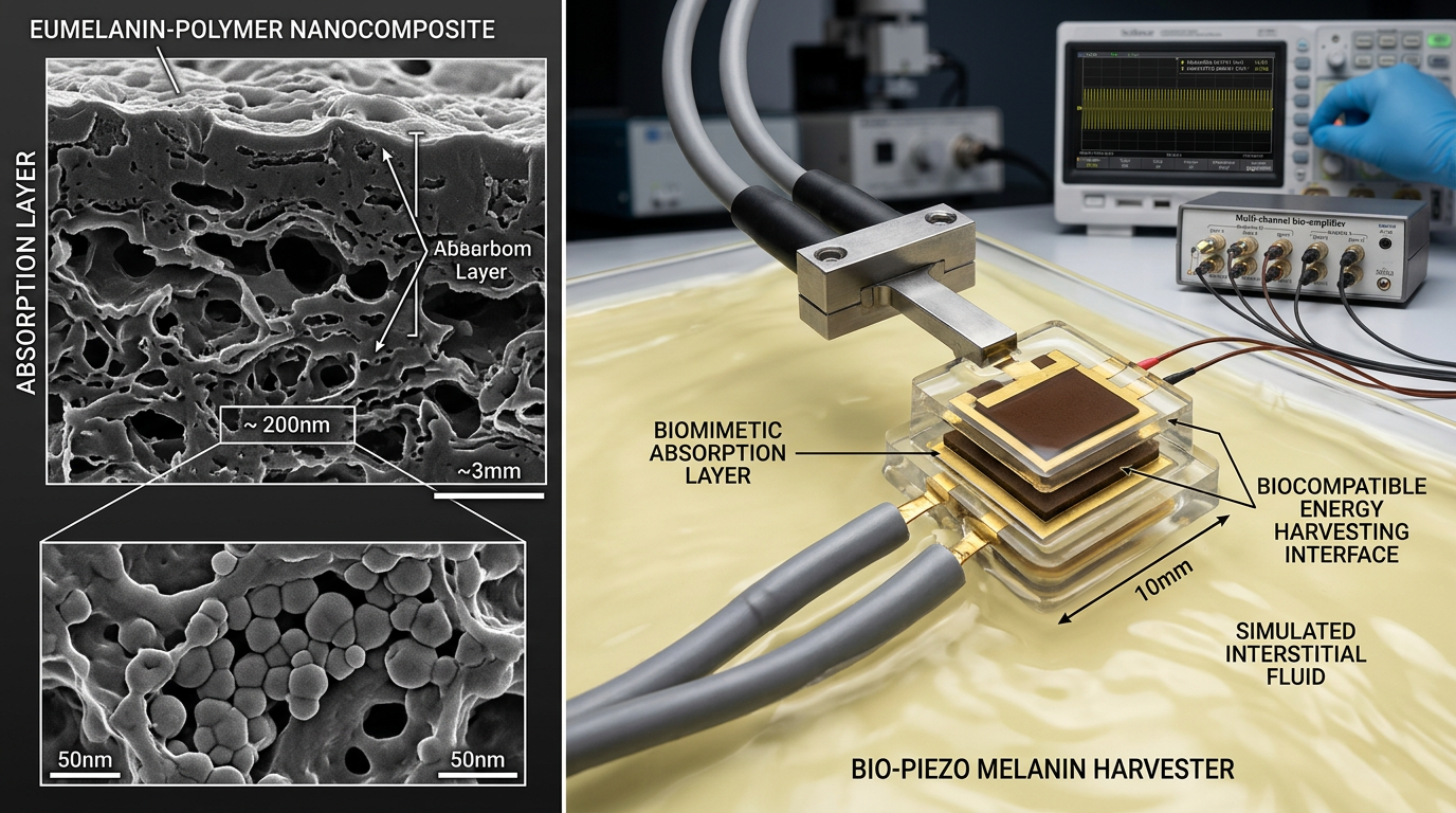 What If Melanin Could Power Medical Implants from Ambient Energy?